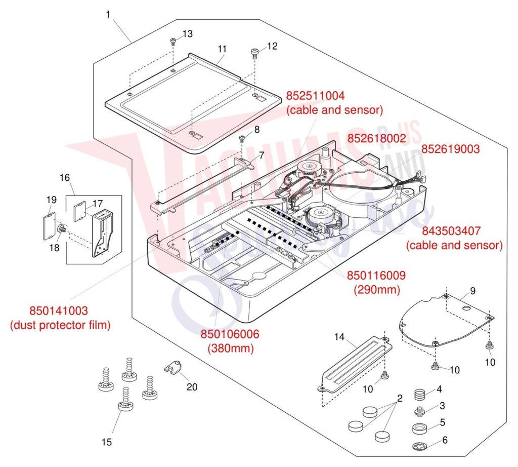 Bissell 9500 exploded schematic diagram (page 2)