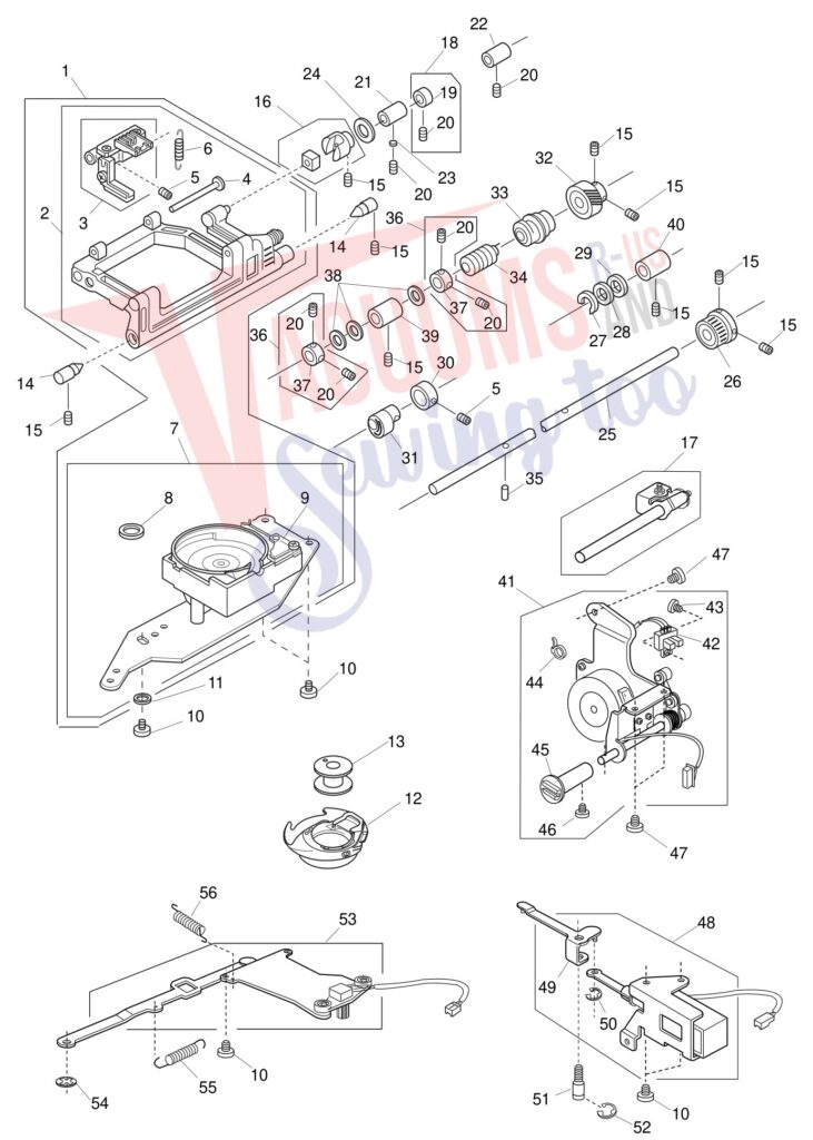 Bissell 9500 exploded schematic diagram (page 8)