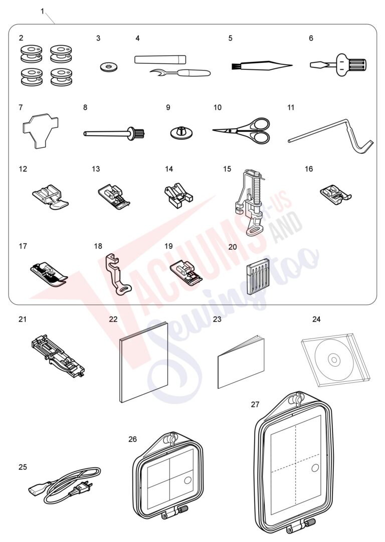 Janome 9700 schematic page 3 preview