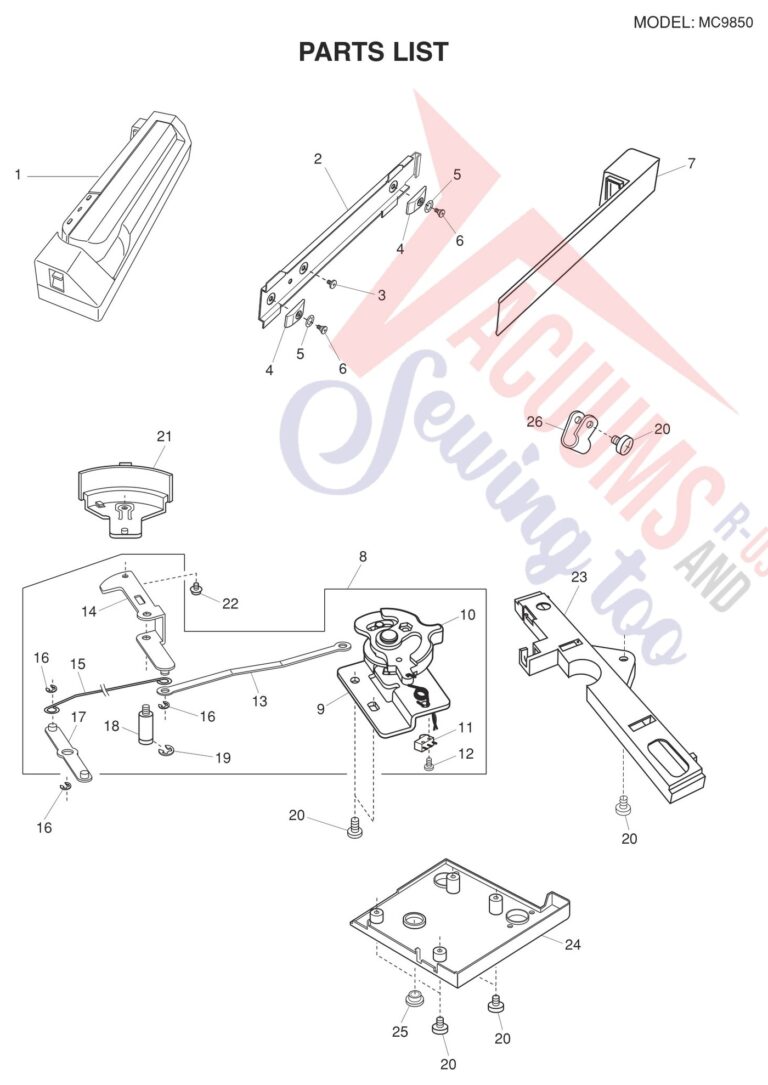 Janome 9850 schematic page 2 preview