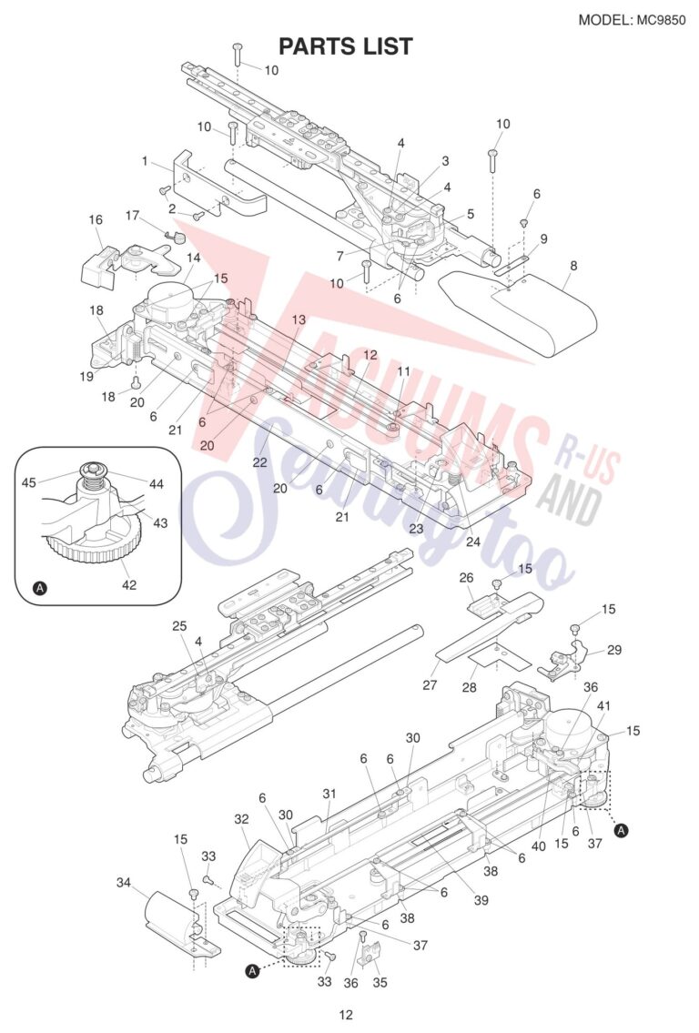 Janome 9850 schematic page 4 preview
