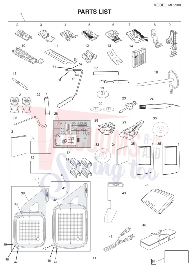 Janome 9900 schematic page 3 preview