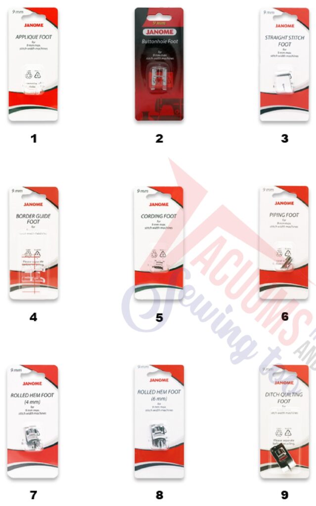 Janome 9900 exploded schematic diagram (page 4)