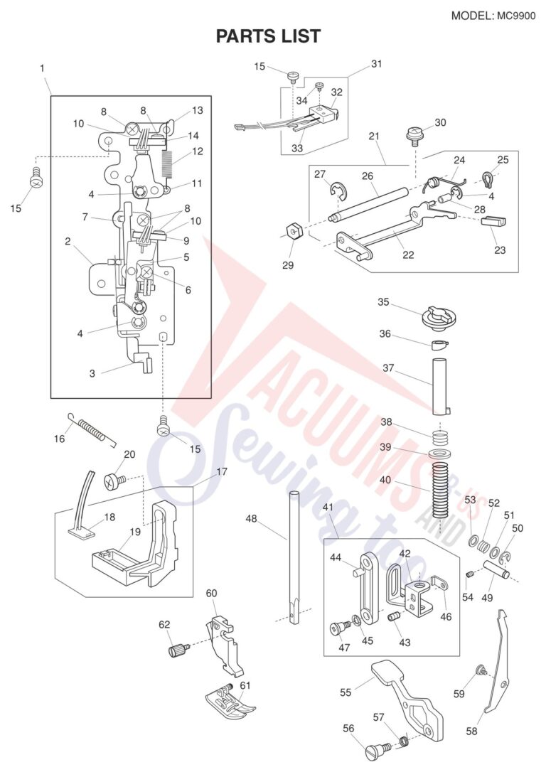 Janome 9900 schematic page 11 preview