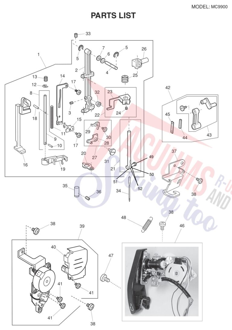 Janome 9900 schematic page 12 preview