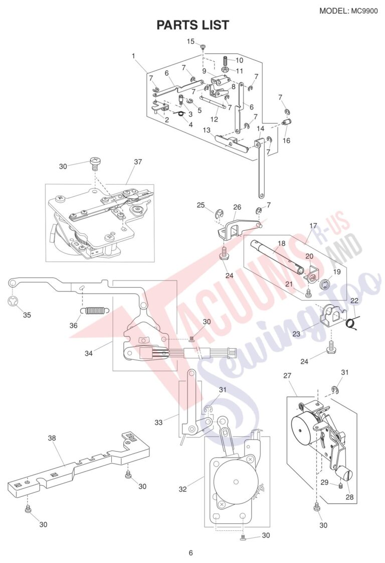 Janome 9900 schematic page 13 preview