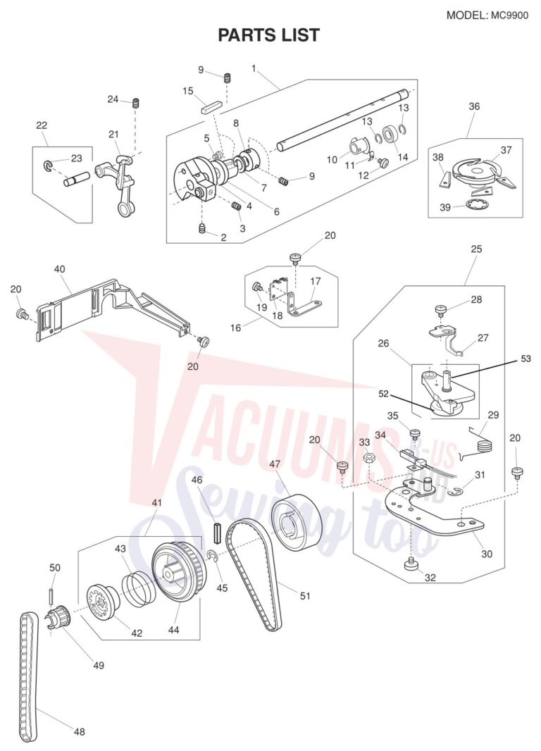 Janome 9900 schematic page 14 preview