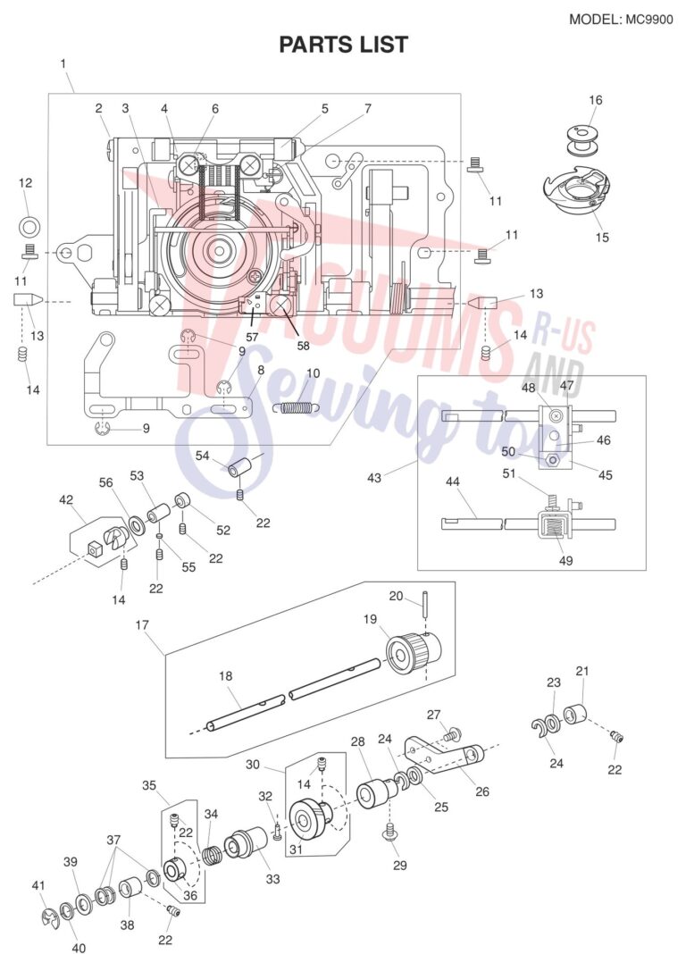 Janome 9900 schematic page 15 preview
