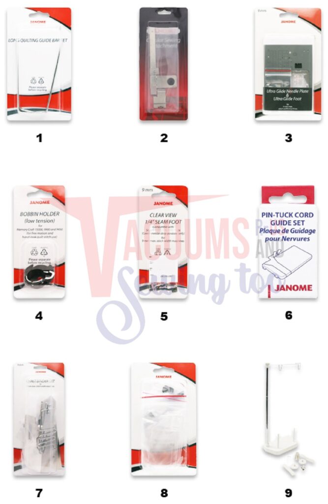 Janome 8200QCP exploded schematic diagram (page 4)