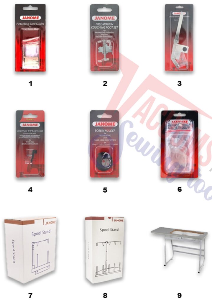 Janome 9450 exploded schematic diagram (page 4)