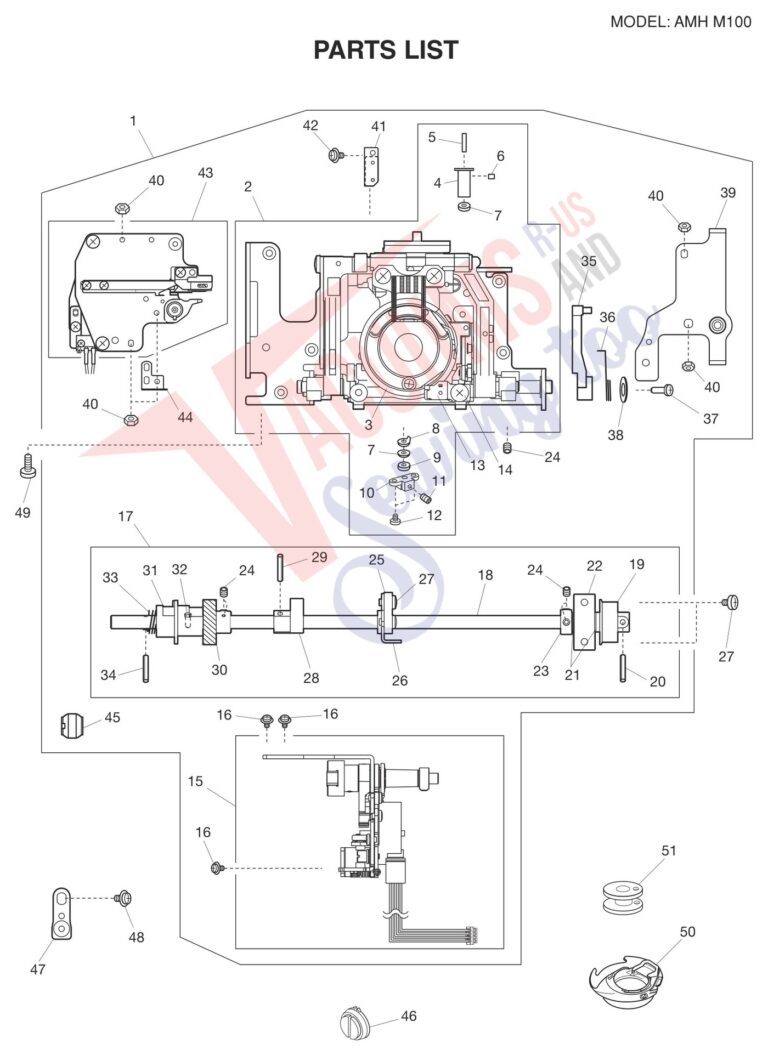 Janome AMH-M100 schematic page 3 preview