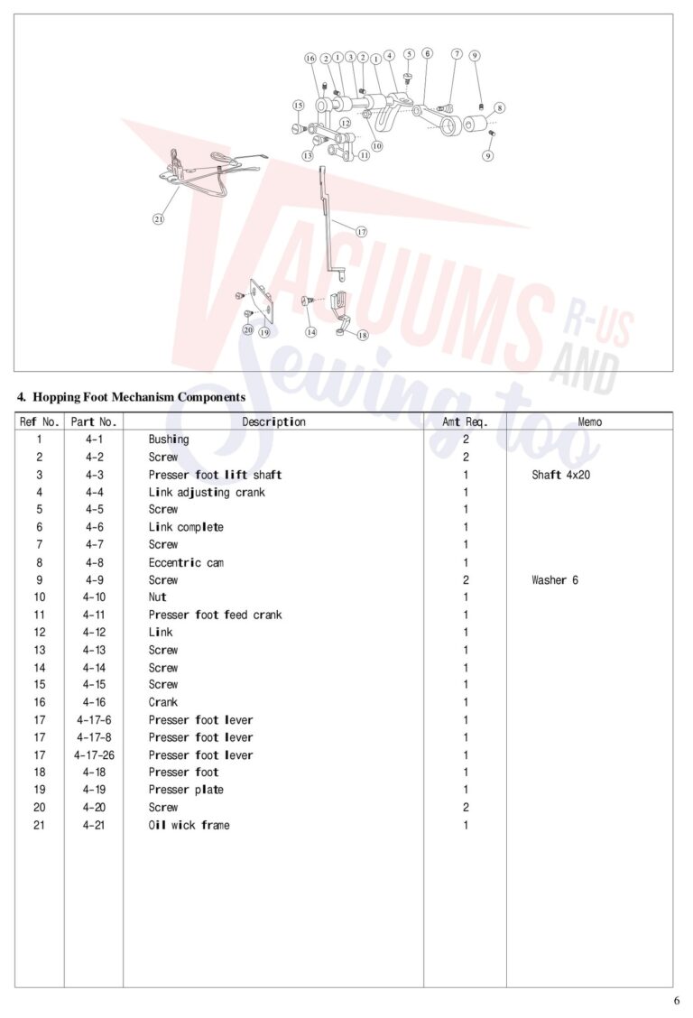 Janome AQ18DX schematic page 9 preview