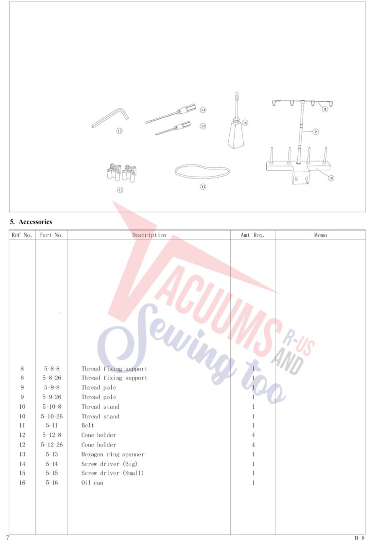 Janome AQ18DX schematic page 10 preview