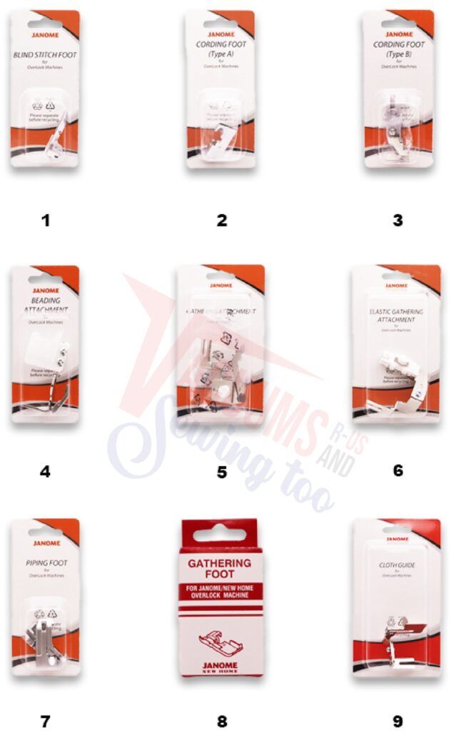 Janome AT2000D exploded schematic diagram (page 4)