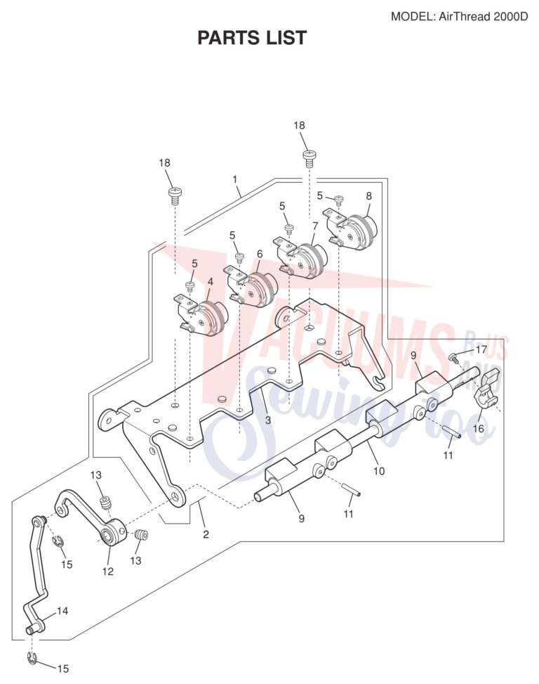 Janome AT2000D schematic page 6 preview