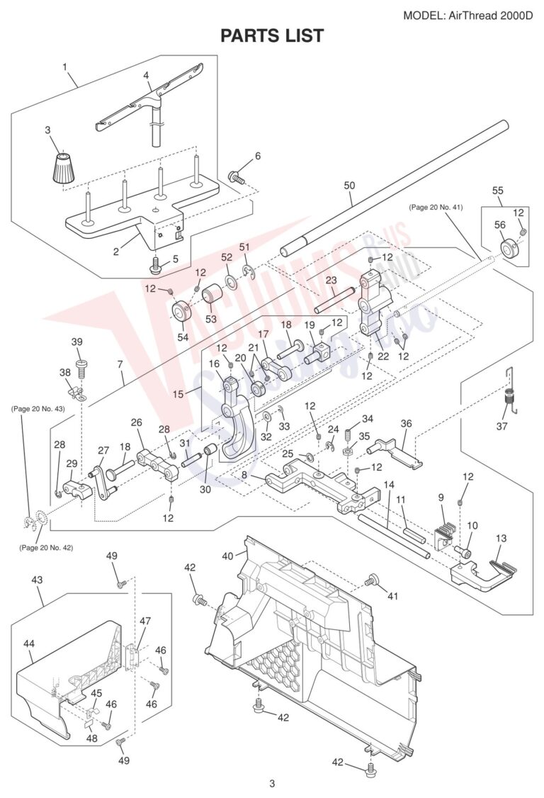 Janome AT2000D schematic page 7 preview