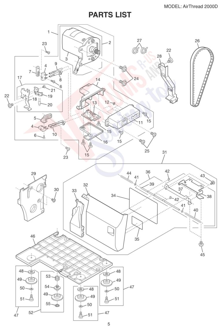 Janome AT2000D schematic page 9 preview