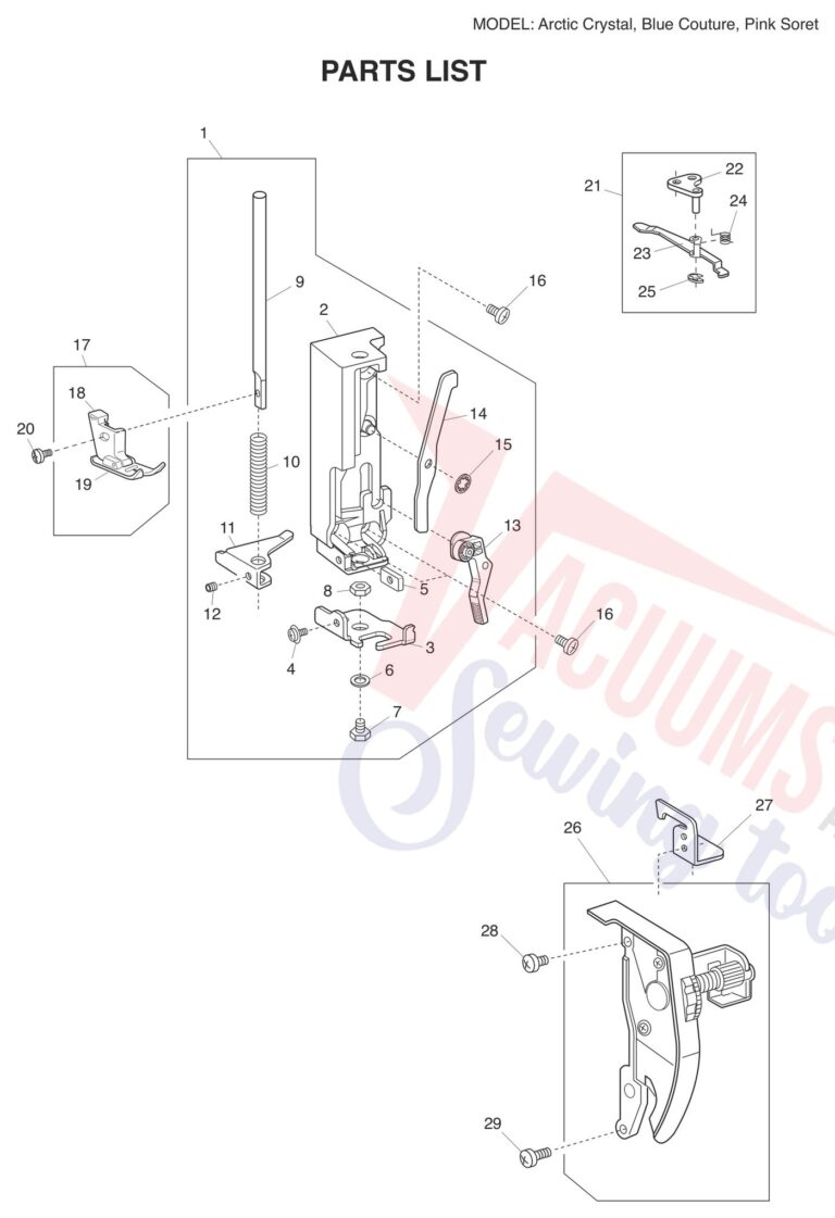 Janome Blue Couture schematic page 2 preview