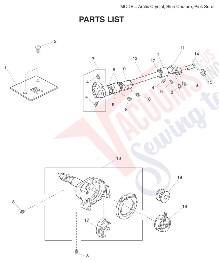 Janome Blue Couture schematic page 6 preview