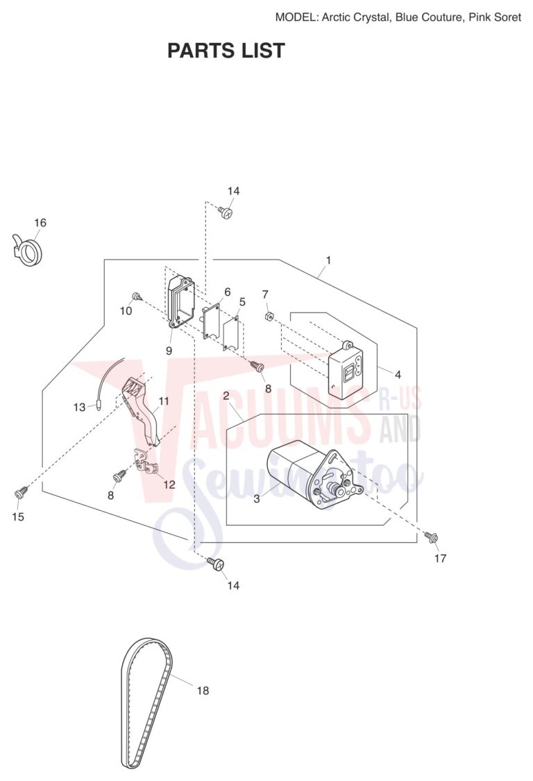 Janome Blue Couture schematic page 8 preview