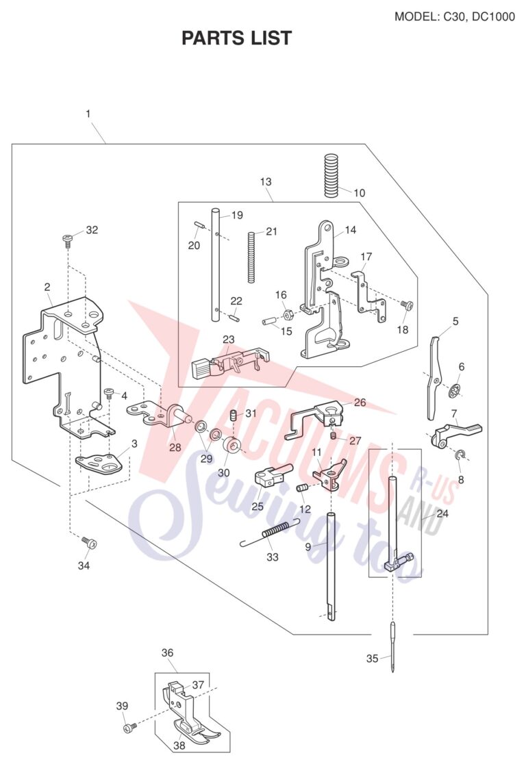 Janome C30 schematic page 2 preview