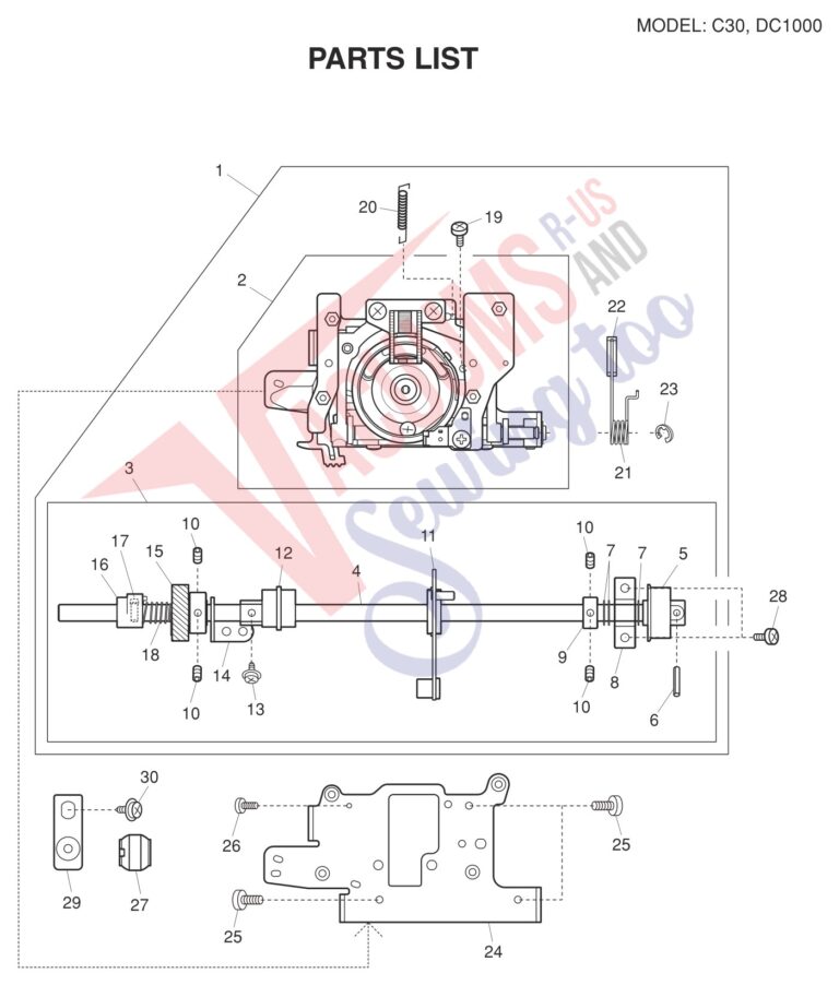 Janome C30 schematic page 3 preview