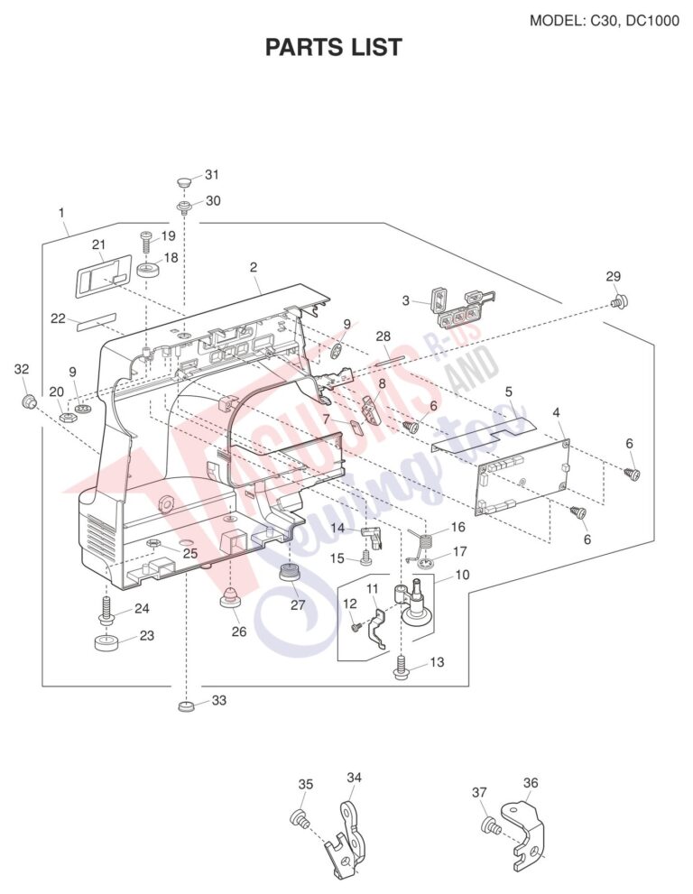 Janome C30 schematic page 6 preview