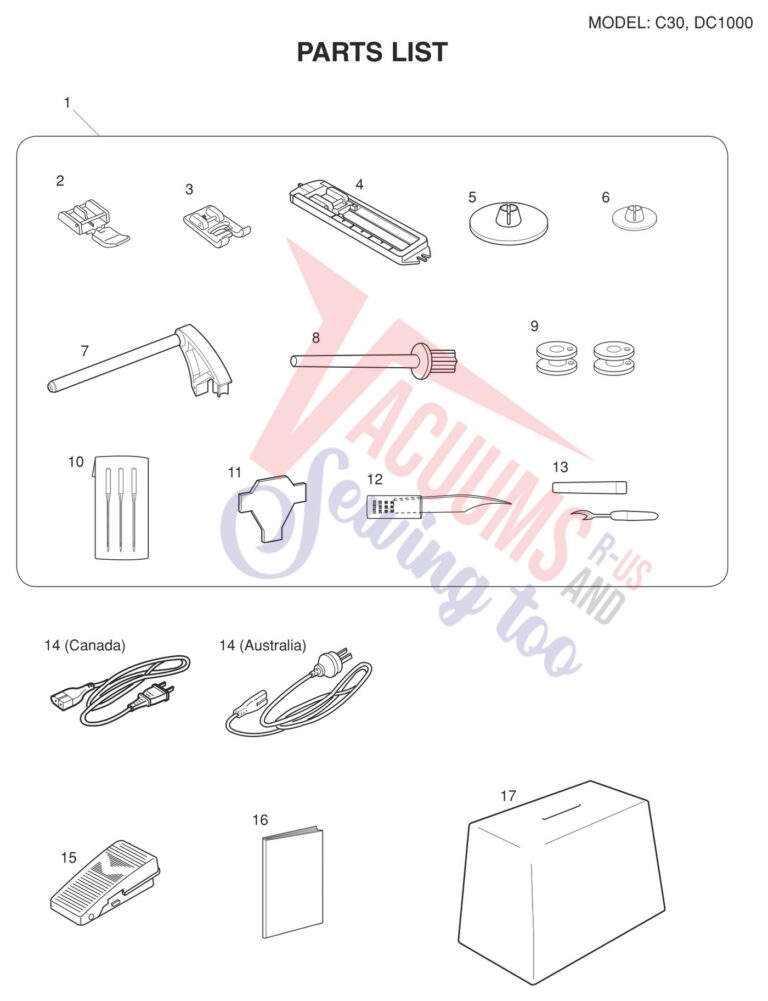 Janome C30 schematic page 7 preview