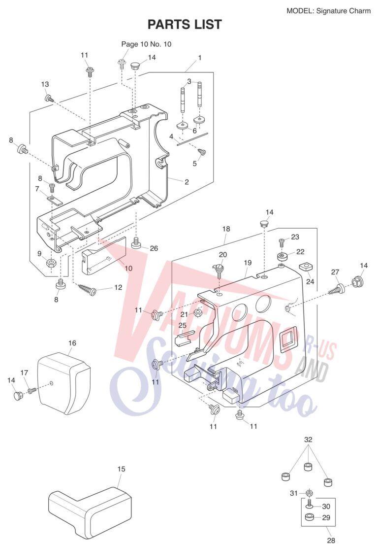 Janome Charm schematic page 1 preview