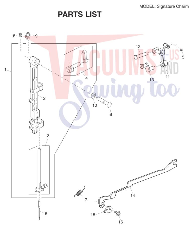 Janome Charm schematic page 3 preview