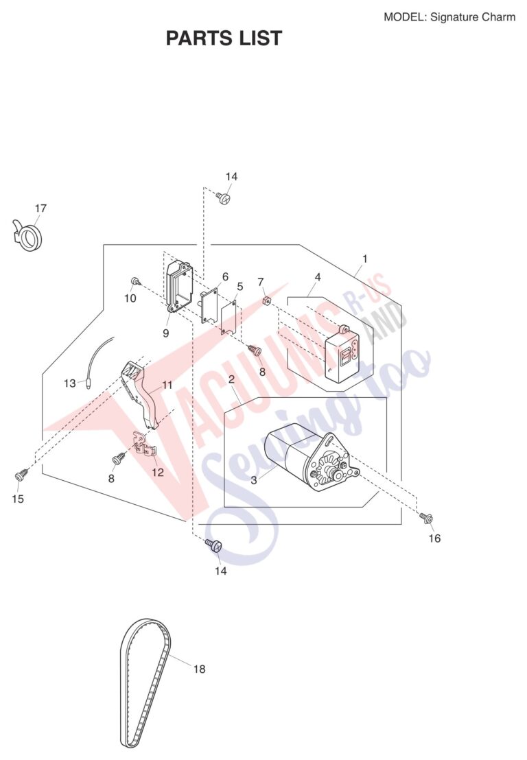 Janome Charm schematic page 8 preview