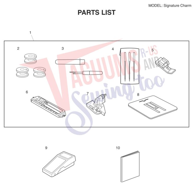 Janome Charm schematic page 9 preview