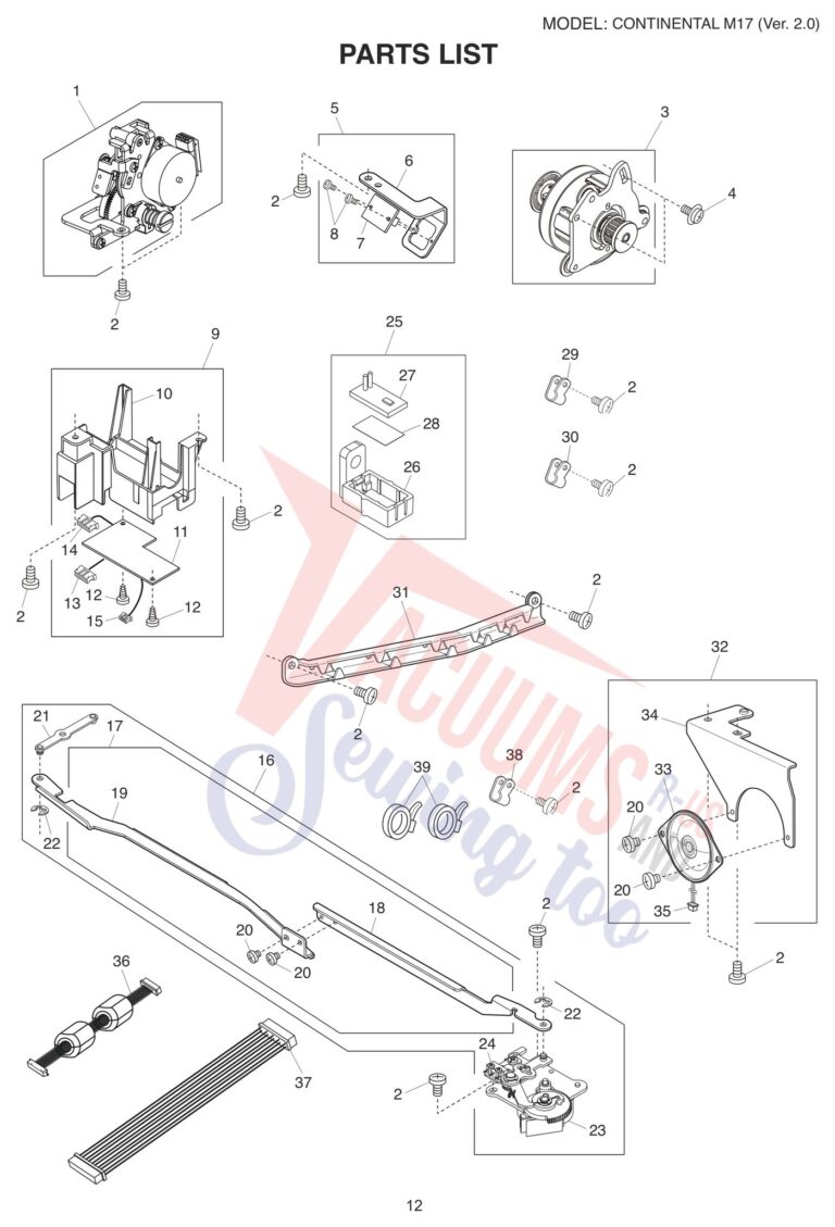 Janome CM17 V2 schematic page 4 preview