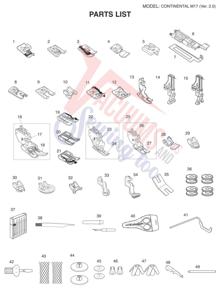 Janome CM17 V2 schematic page 6 preview