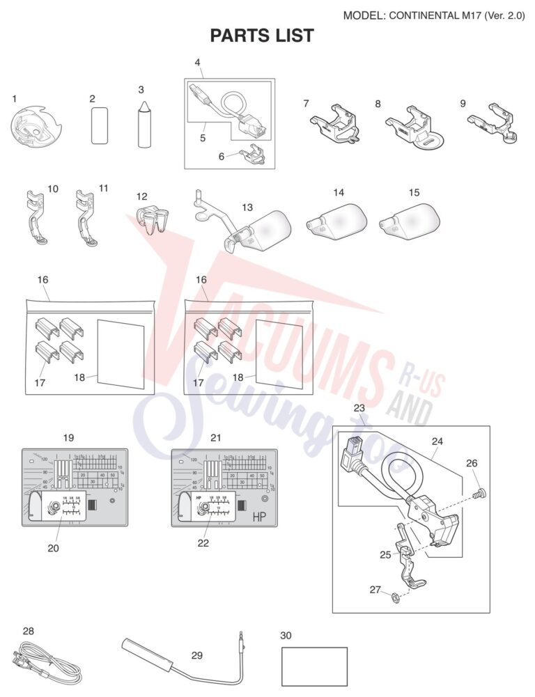 Janome CM17 V2 schematic page 7 preview