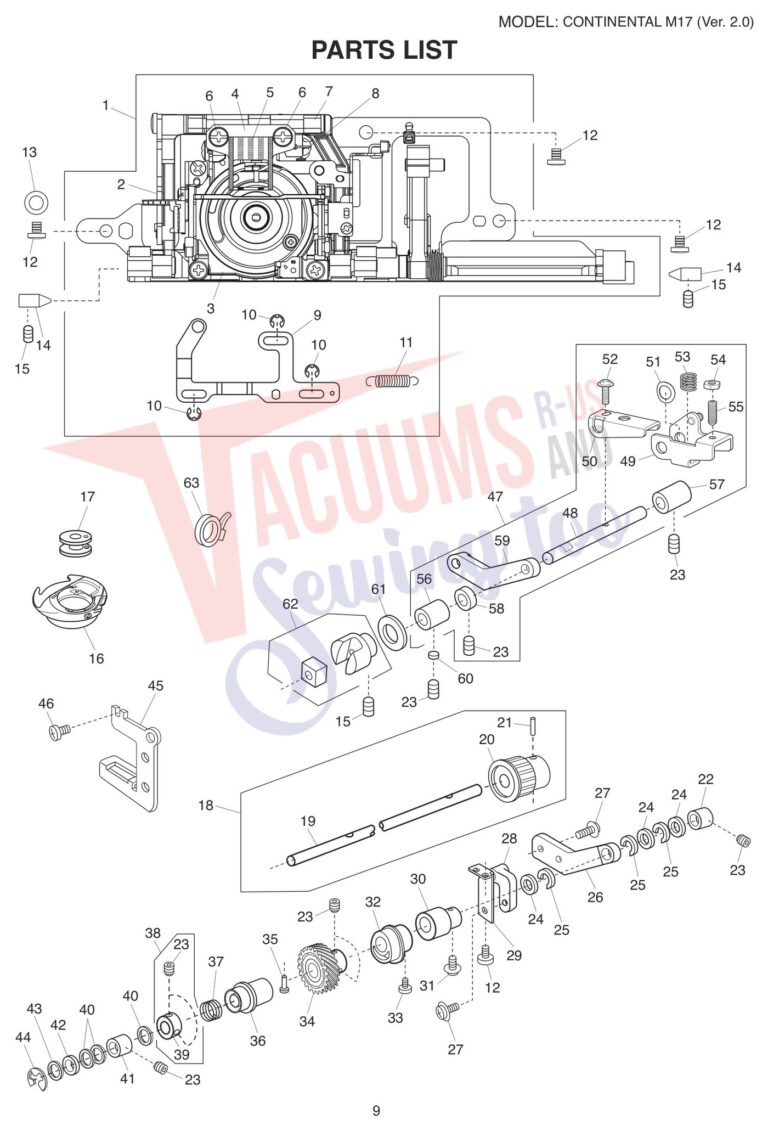 Janome CM17 V2 schematic page 17 preview