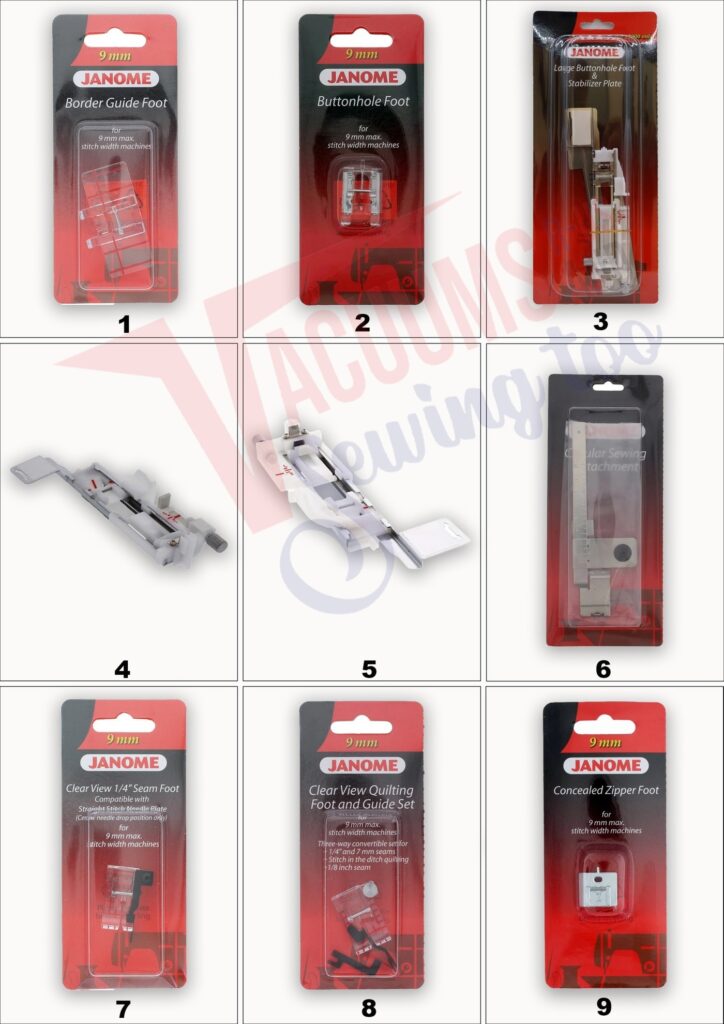 Janome CM6 exploded schematic diagram (page 7)