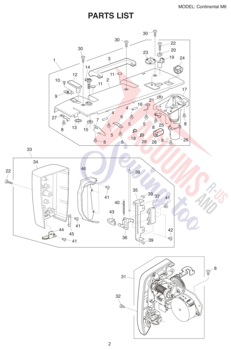 Janome CM6 schematic page 9 preview