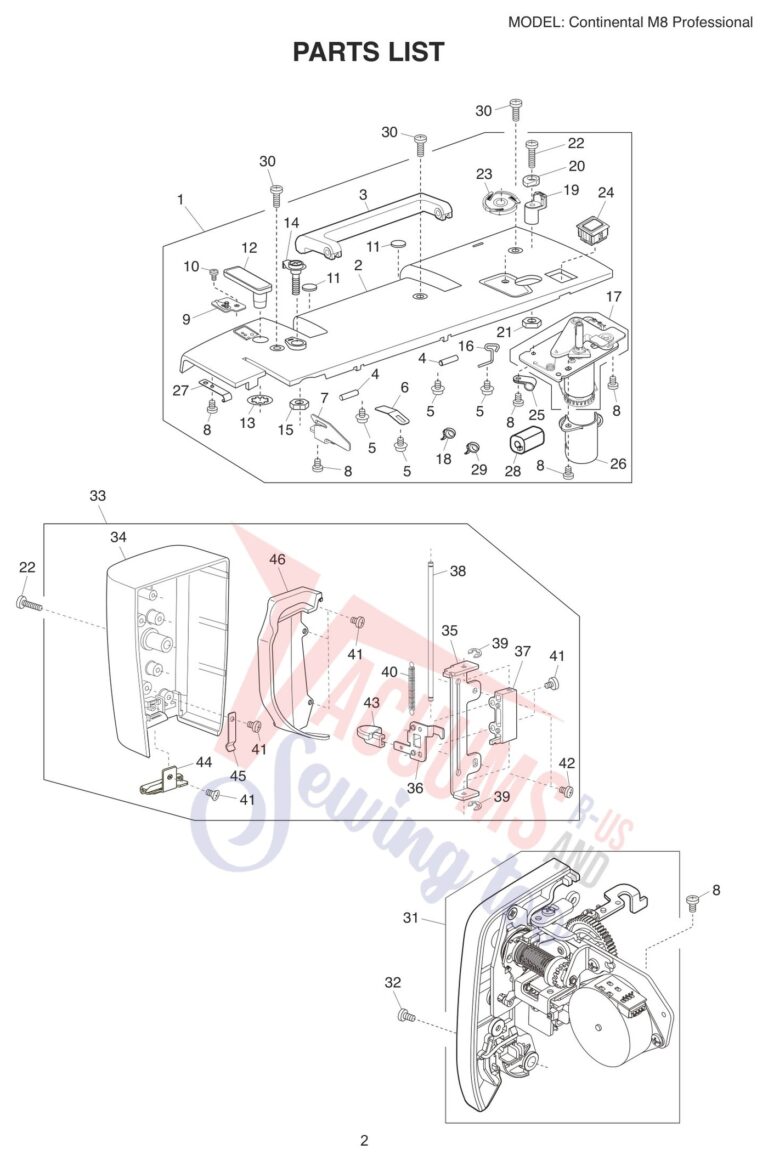 Janome CM8 schematic page 6 preview