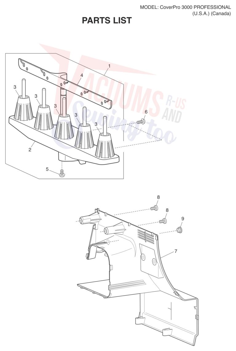 Janome CP3000P schematic page 1 preview