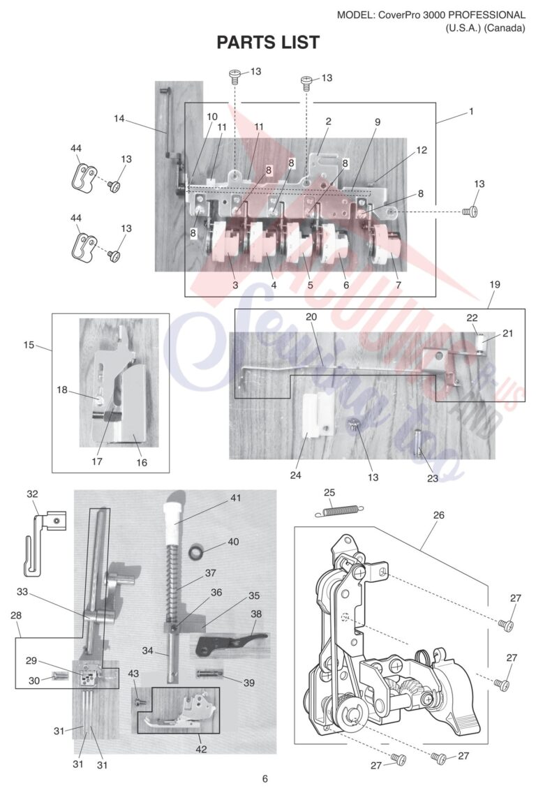Janome CP3000P schematic page 8 preview