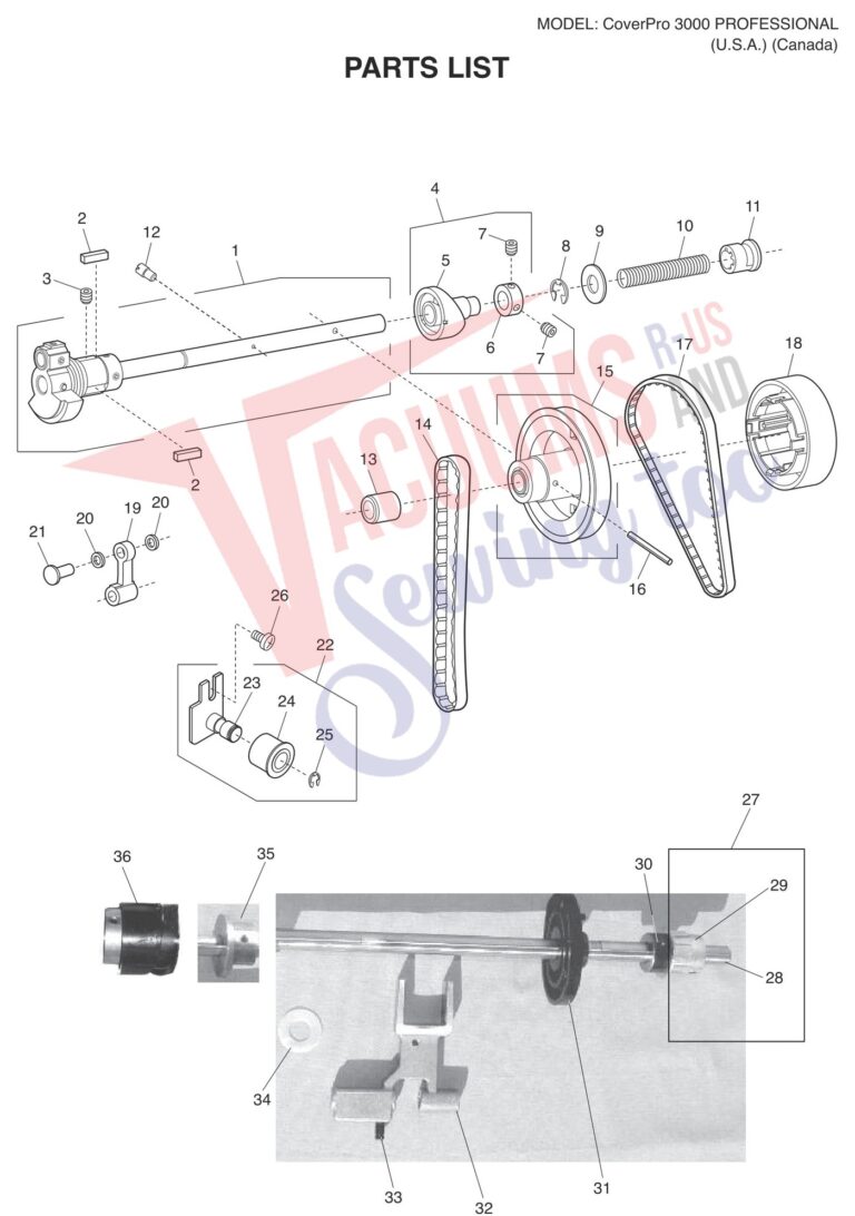 Janome CP3000P schematic page 11 preview