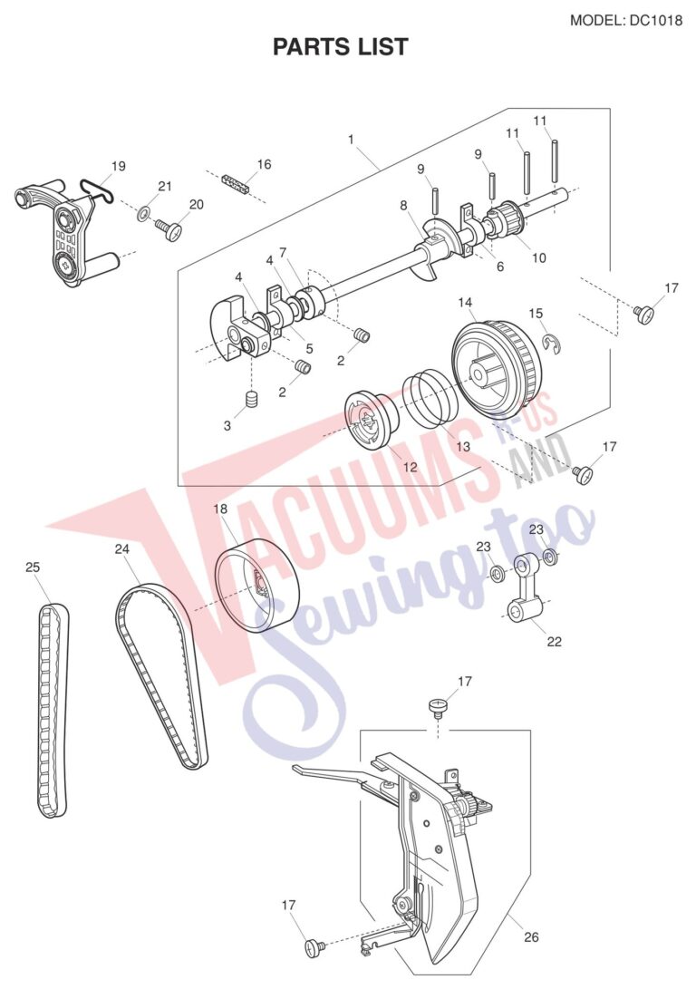 Janome DC1018 schematic page 1 preview