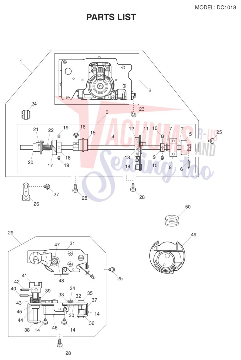 Janome DC1018 schematic page 3 preview