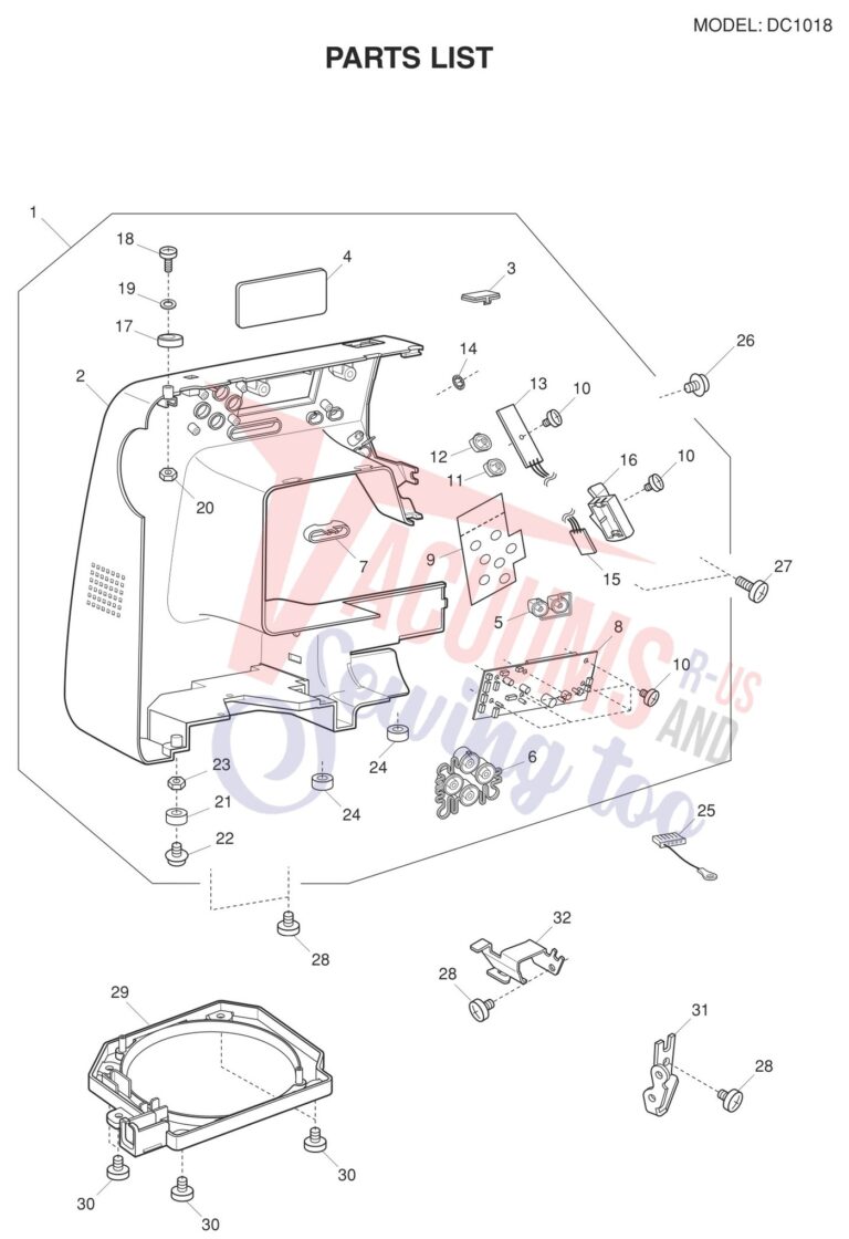 Janome DC1018 schematic page 6 preview