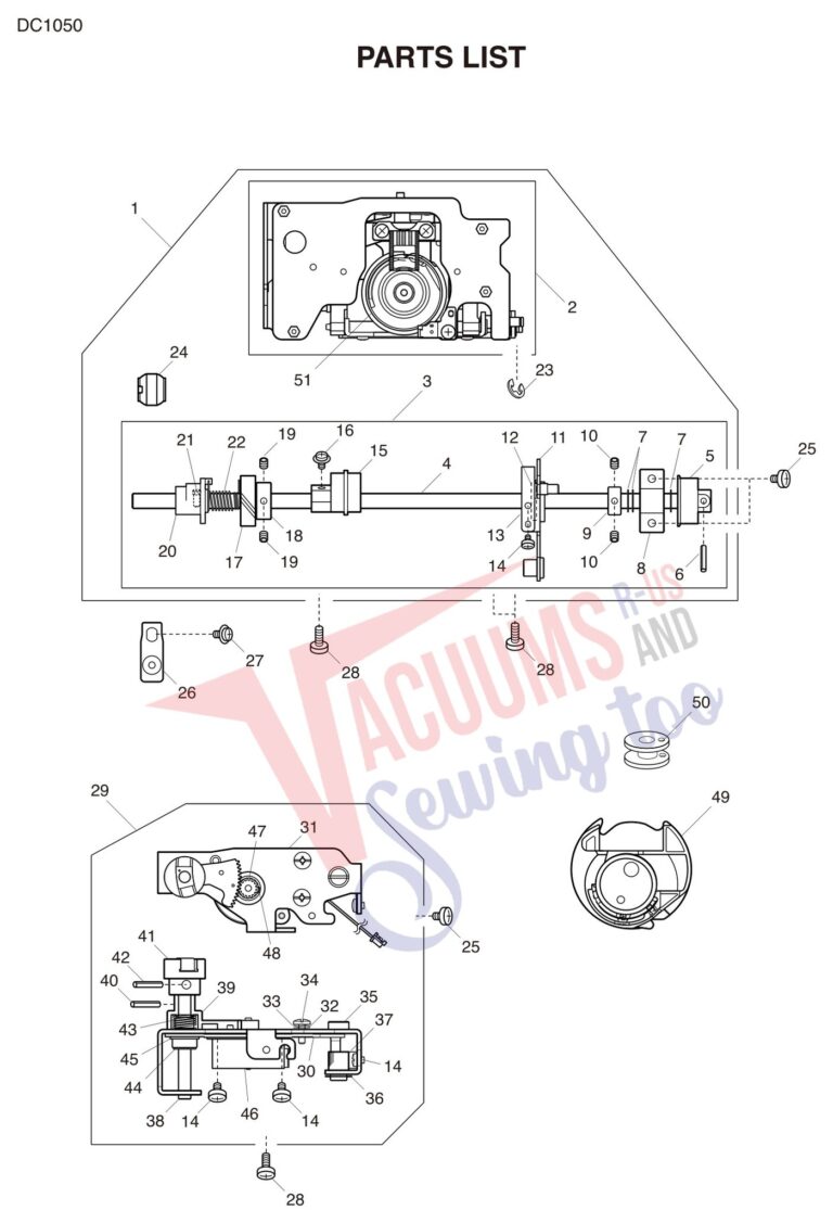 Janome DC1050 schematic page 3 preview