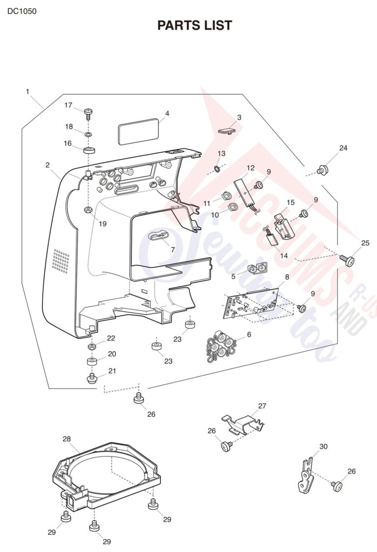 Janome DC1050 schematic page 6 preview