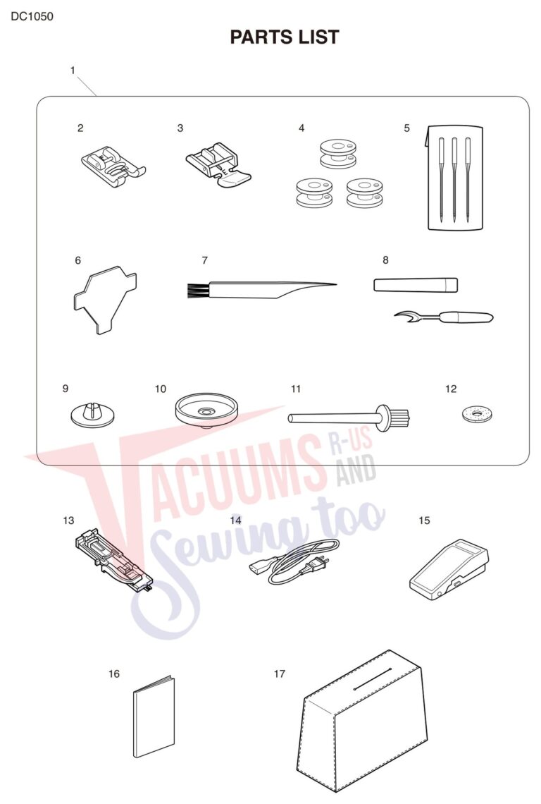 Janome DC1050 schematic page 7 preview