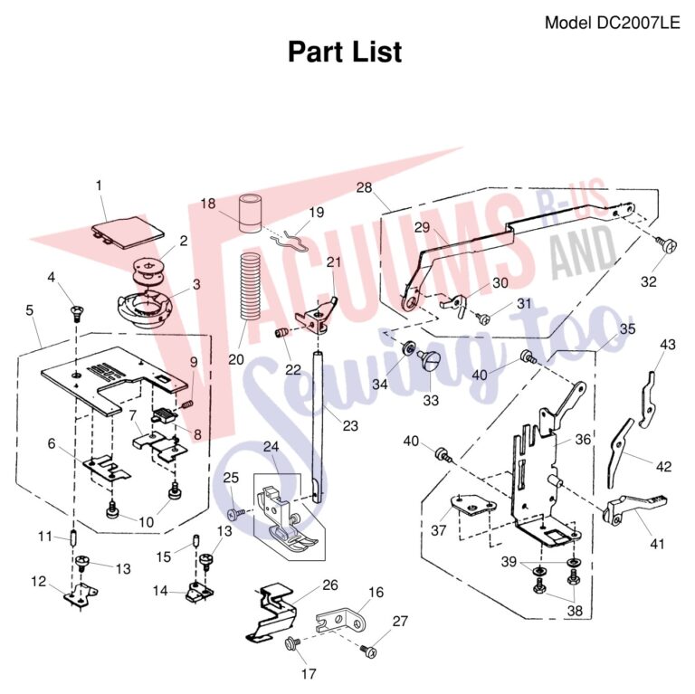 Janome DC2007LE schematic page 3 preview