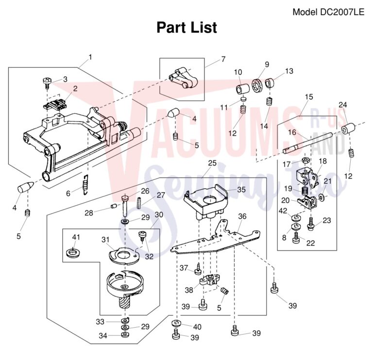 Janome DC2007LE schematic page 7 preview